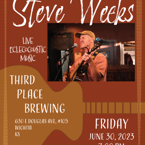 Concert poster for Steve live at Third Place Brewing
